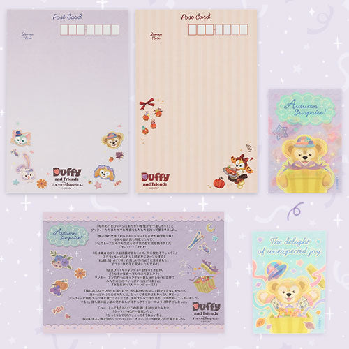 🏰東京迪士尼海洋 Duffy and Friends Autumn Surprise! Postcard+貼紙