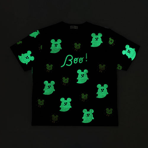 🏰東京迪士尼 Halloween 幽靈 Mickey 夜光T-Shirt