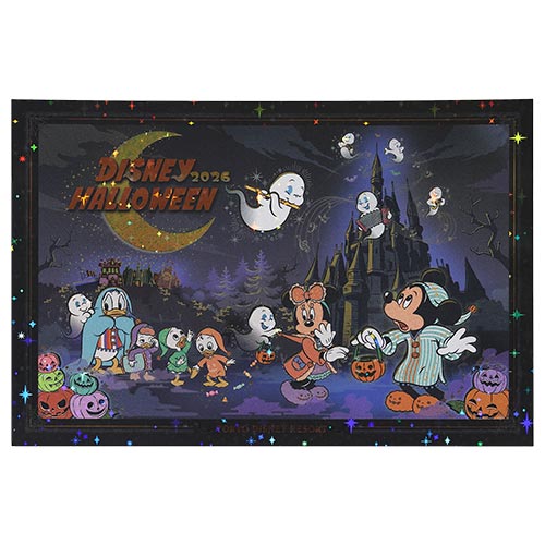 🏰東京迪士尼 Mickey and Friends Halloween PostCatd+貼紙