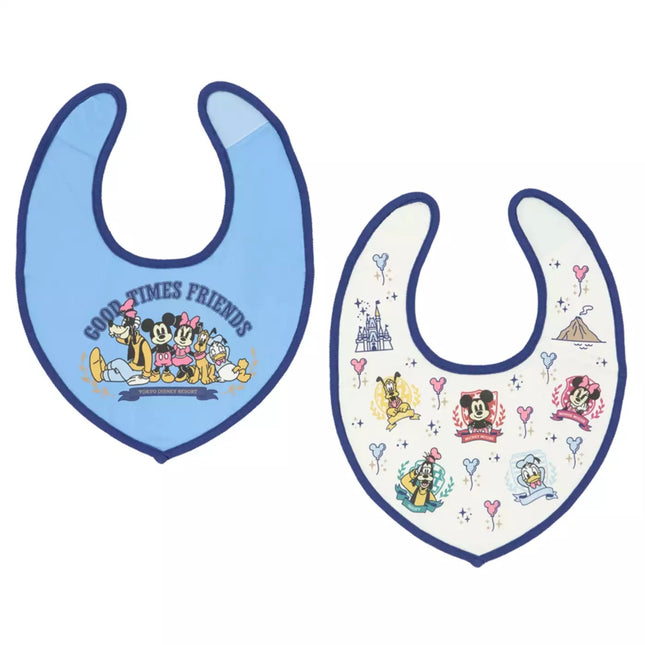 🏰東京迪士尼 Mickey and Friends Good Times Friends BB 口水肩套裝