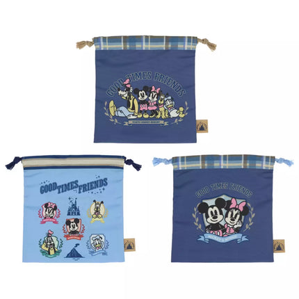 🏰東京迪士尼 Mickey and Friends Good Times Friends 束繩袋套裝
