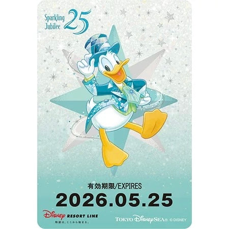 🏰東京迪士尼海洋 25th Sparkling Jubilee Donald 兒童車票