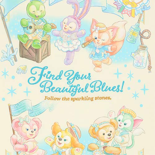 🏰東京迪士尼海洋 Find Your Beautiful Blues! Duffy and Friends T-Shirt