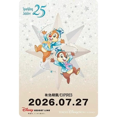🏰東京迪士尼海洋 25th Sparkling Jubilee Chip and Dale 兒童車票