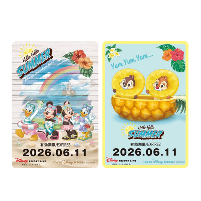 🏰東京迪士尼 Mickey and Friends Chip and Dale Hello Hello Summer! 兒童車票