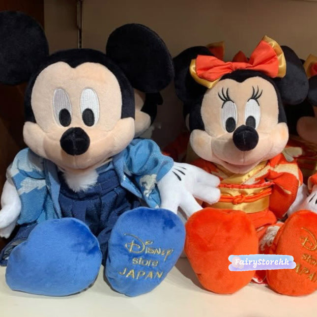 🇯🇵DisneyStore Mickey Minnie Japan Original 和服 公仔